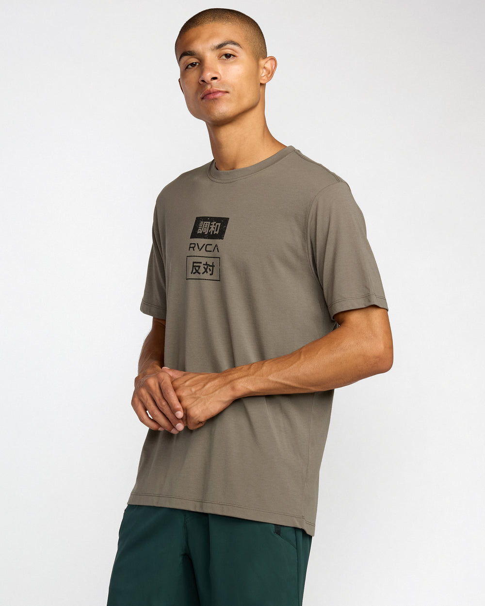 RVCA Trade Short Sleeve Tee - Mushroom | RVCA outlet