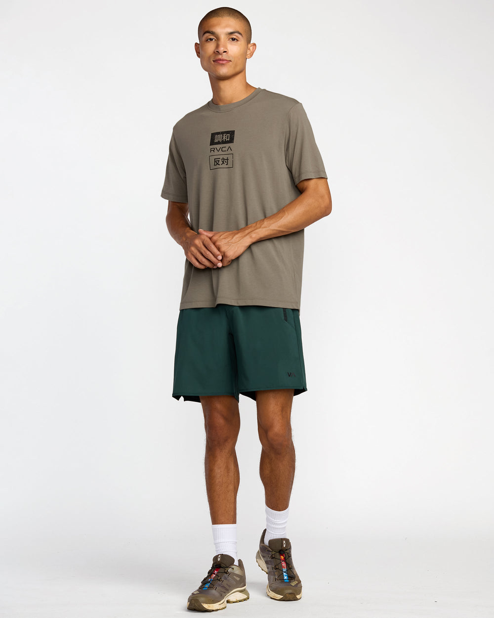 RVCA Trade Short Sleeve Tee - Mushroom | RVCA outlet