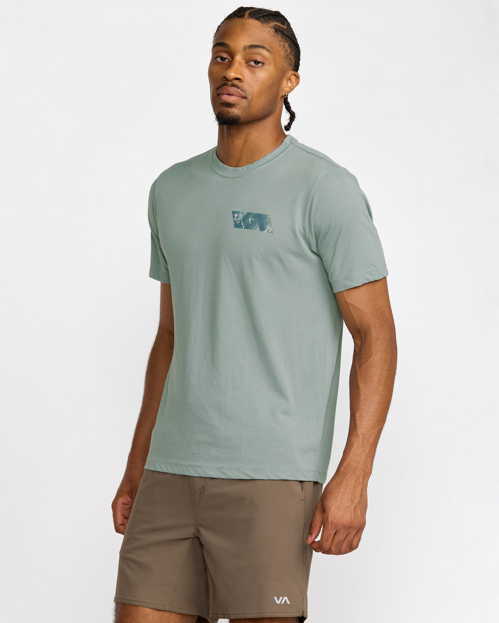 VA Blur Short Sleeve Tee - Lead | RVCA for sale