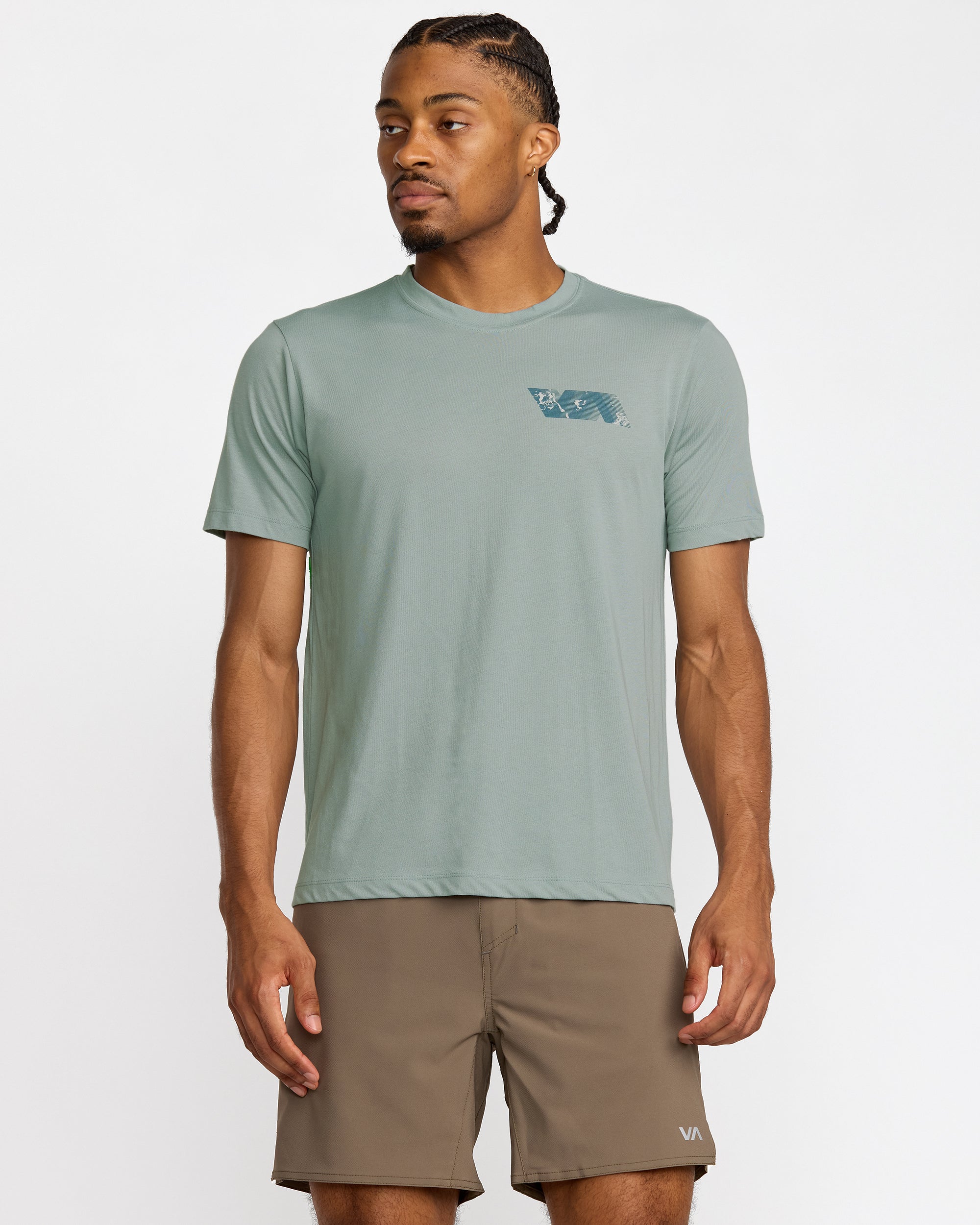 VA Blur Short Sleeve Tee - Lead | RVCA for sale
