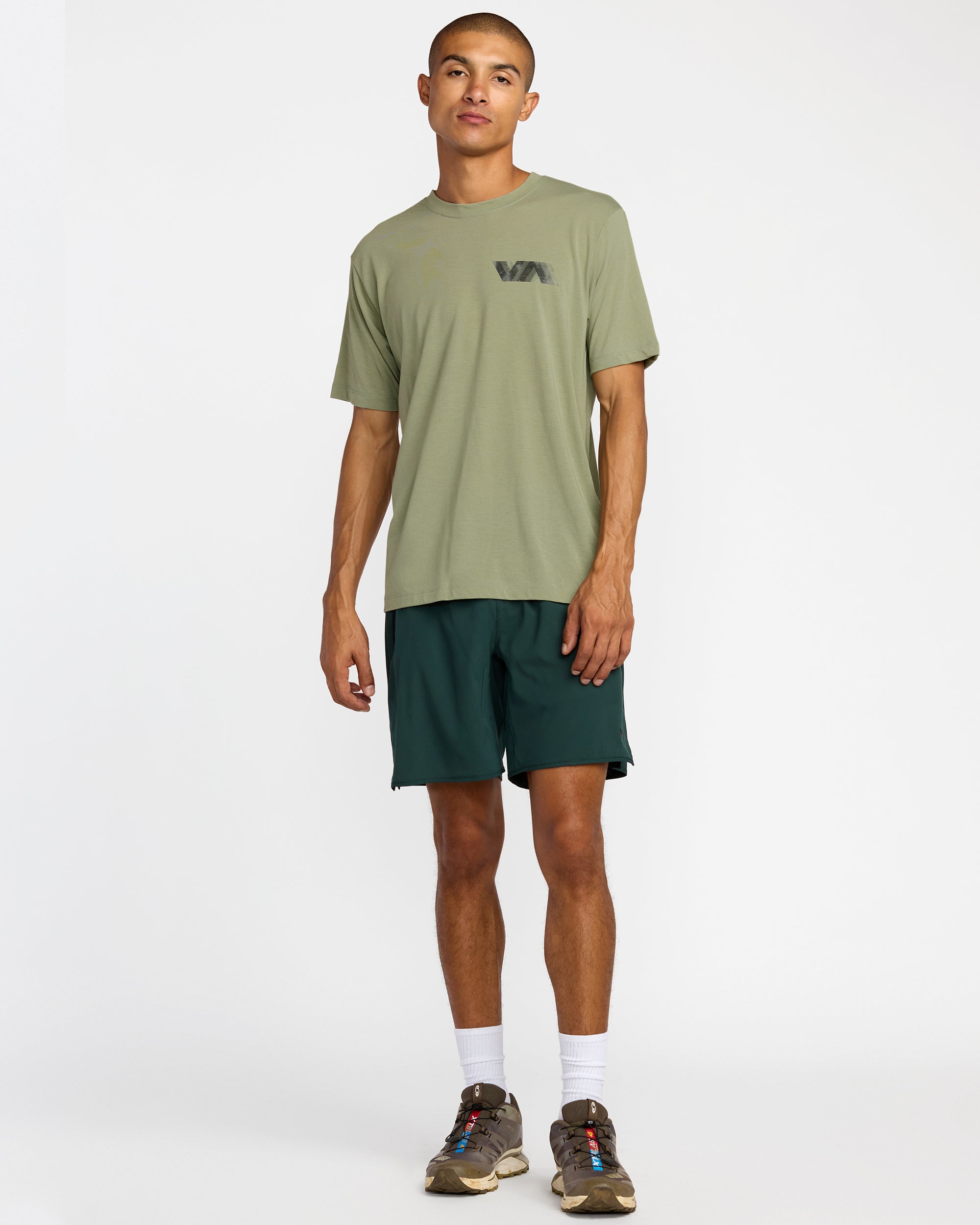 VA Blur Short Sleeve Tee - Ranger Green | RVCA on sale