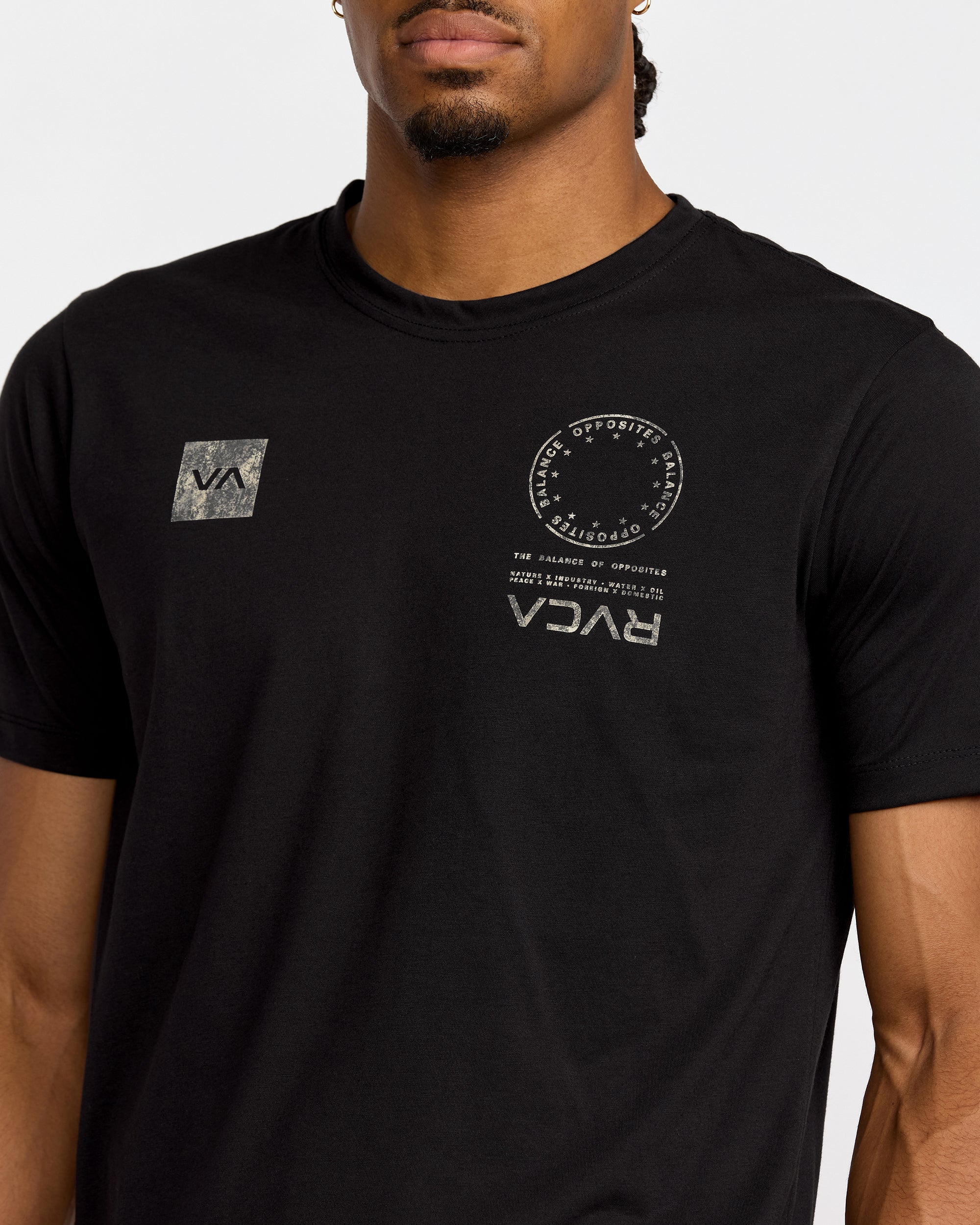 VA Mark Fill Short Sleeve Tee - Black | RVCA sale