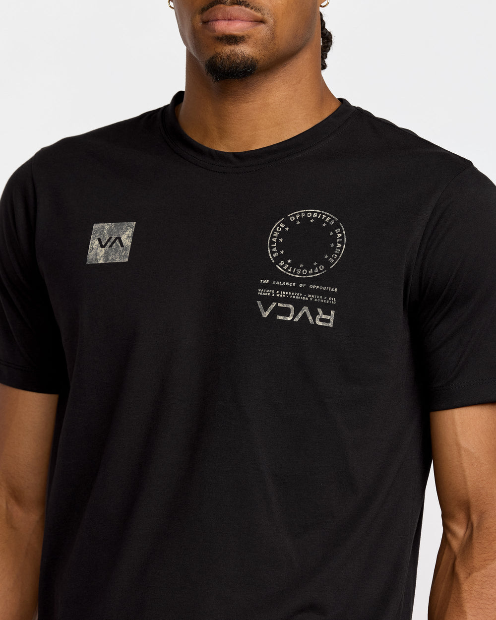 VA Mark Fill Short Sleeve Tee - Black | RVCA sale