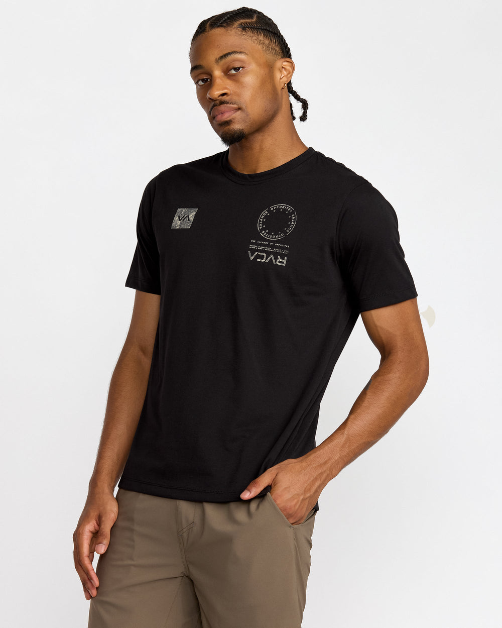 VA Mark Fill Short Sleeve Tee - Black | RVCA sale