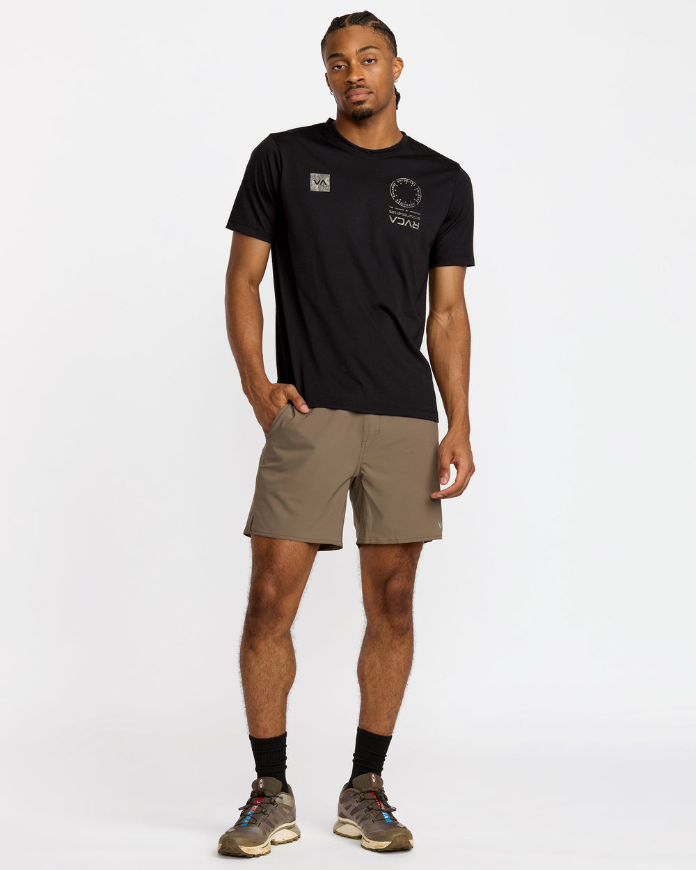 VA Mark Fill Short Sleeve Tee - Black | RVCA sale