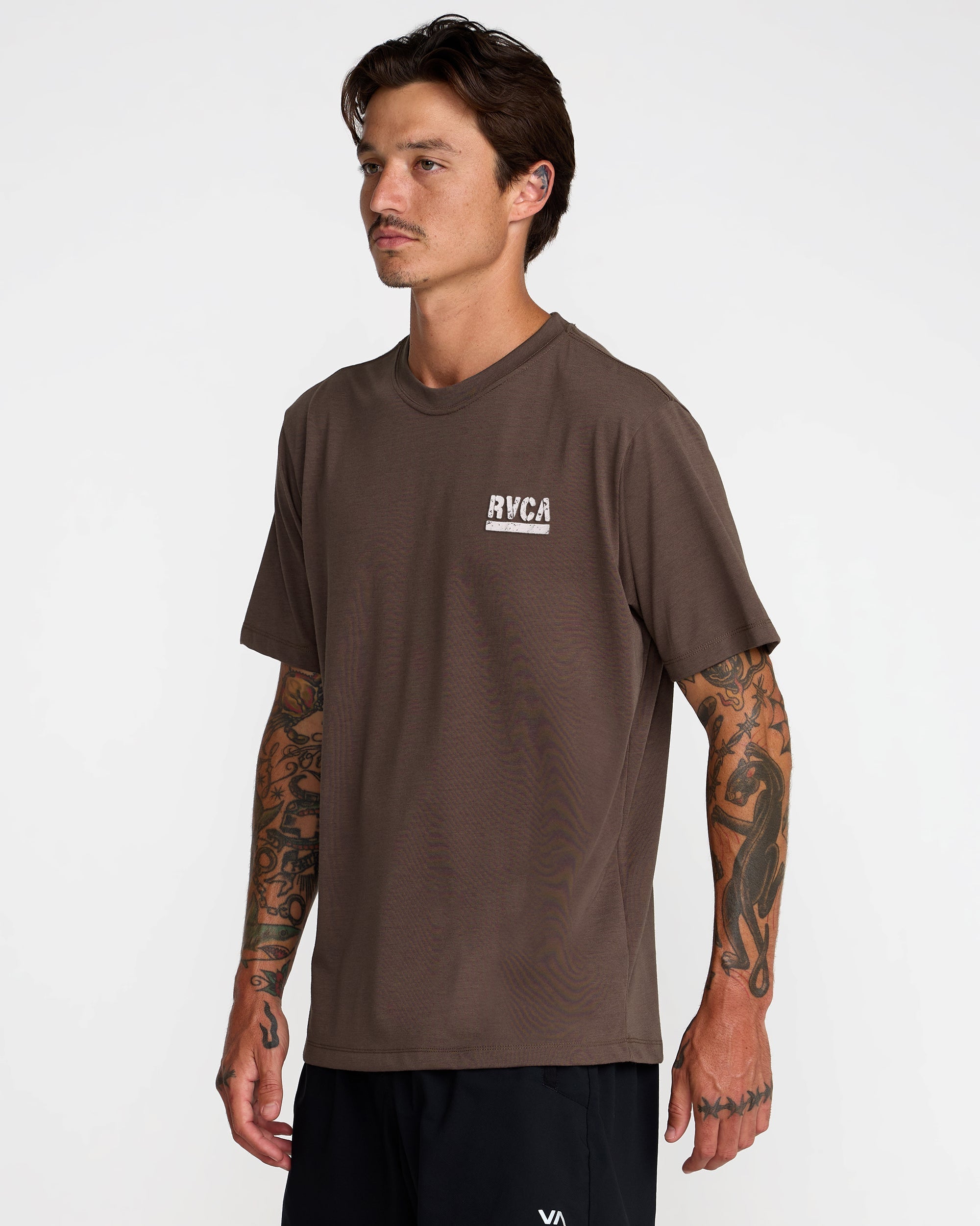 Asp Short Sleeve Tee - Mocha | RVCA online