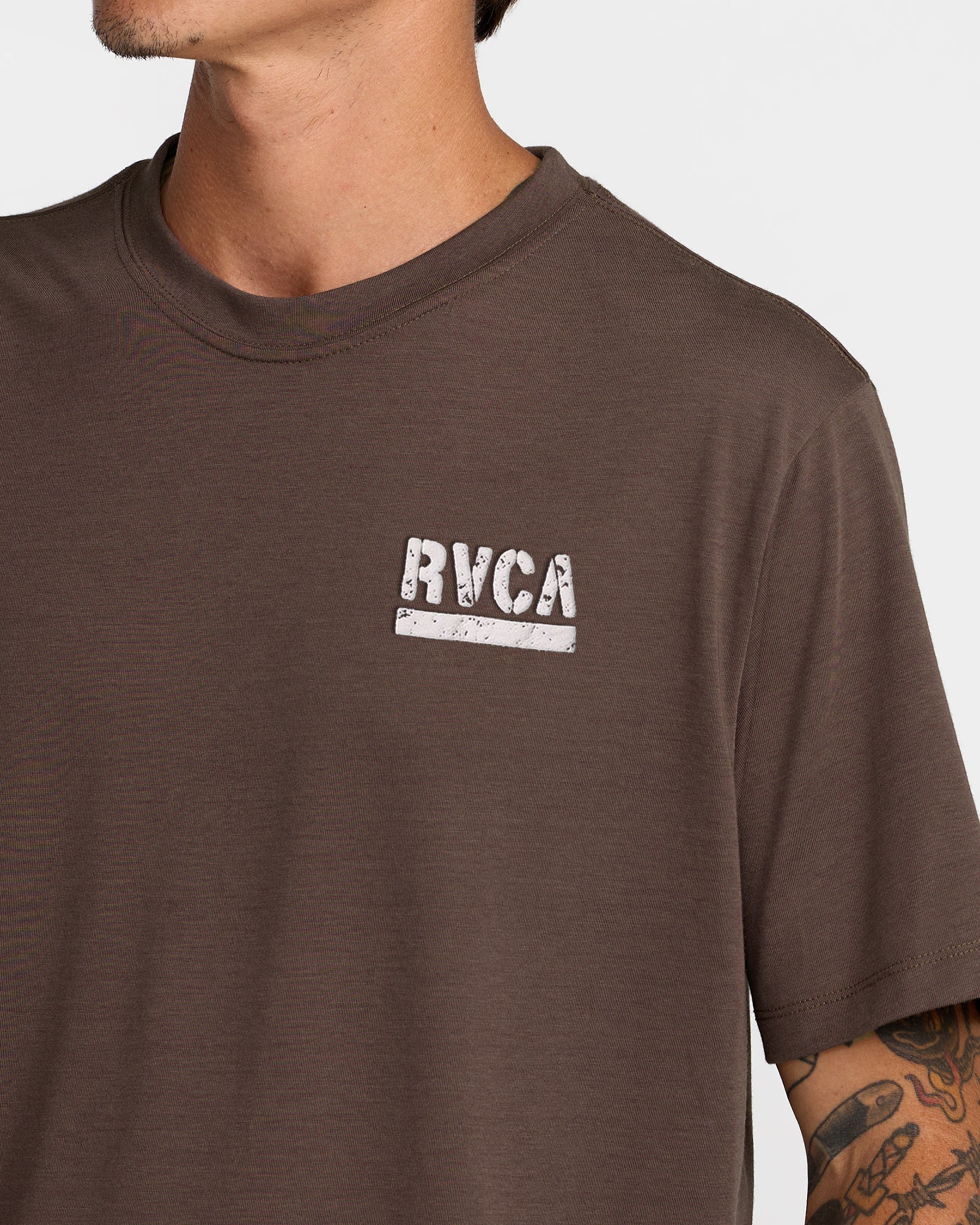 Asp Short Sleeve Tee - Mocha | RVCA online