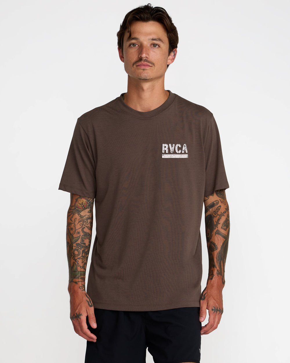 Asp Short Sleeve Tee - Mocha | RVCA online