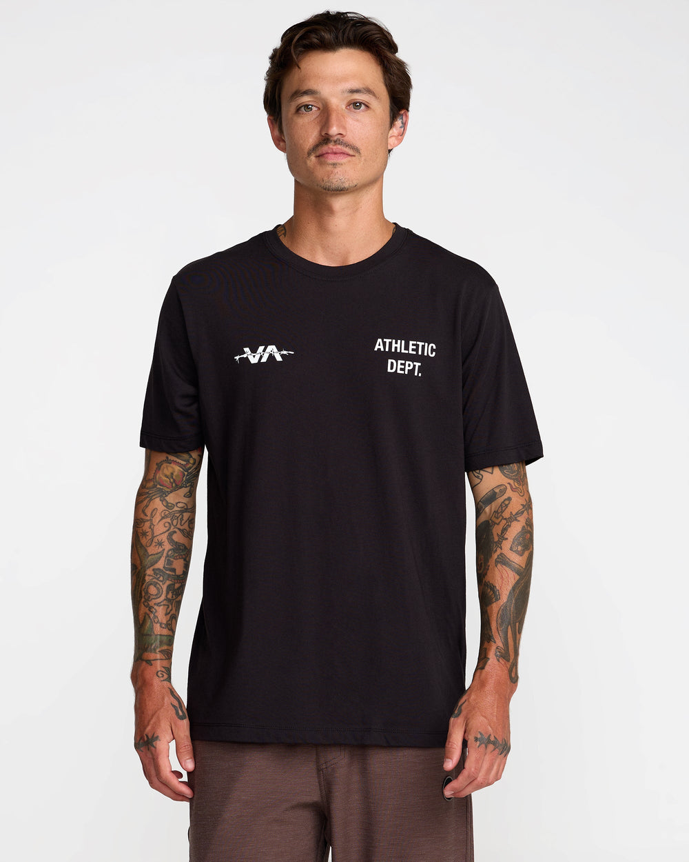 Athletic Department Short Sleeve Tee - Black | RVCA outlet