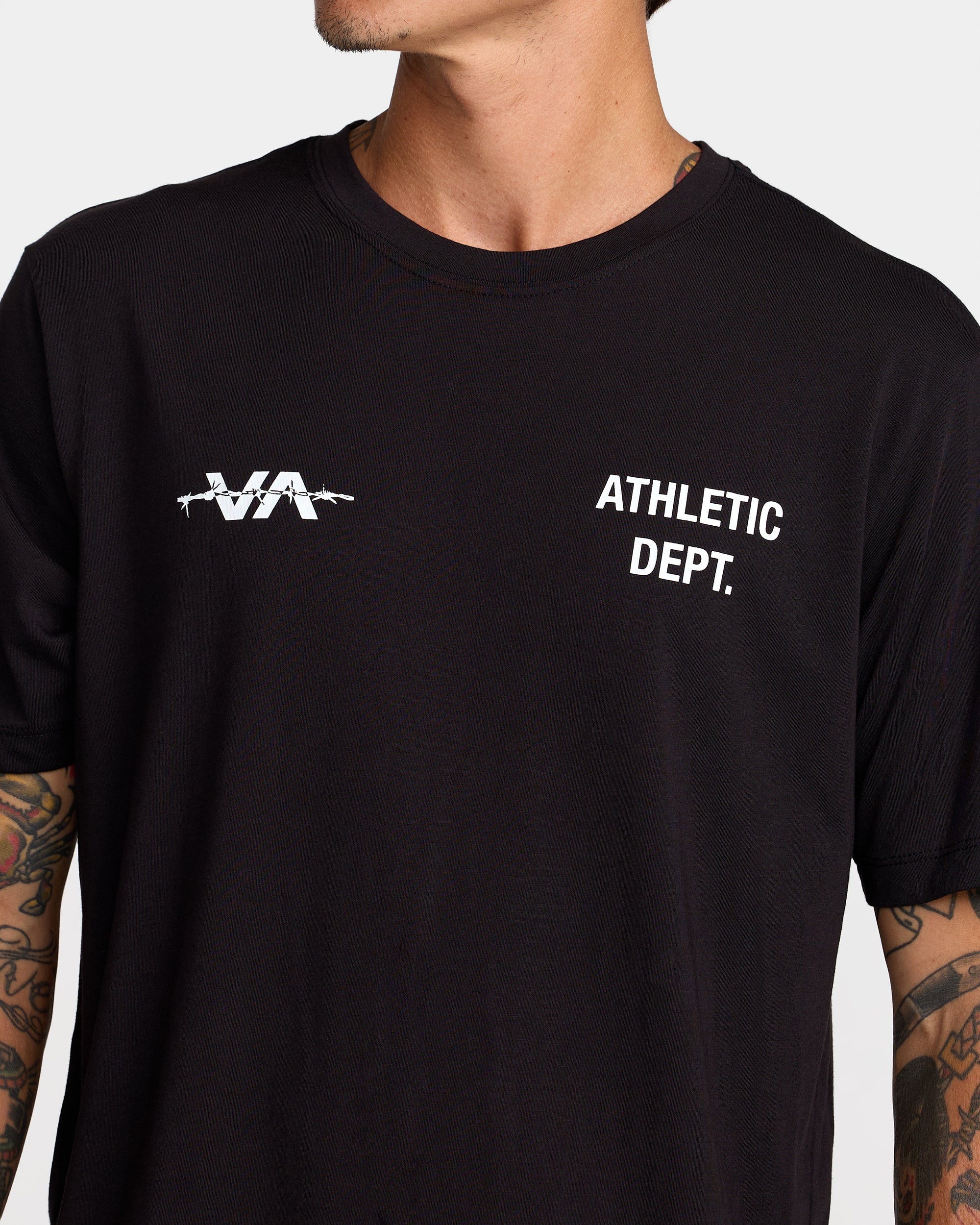 Athletic Department Short Sleeve Tee - Black | RVCA outlet