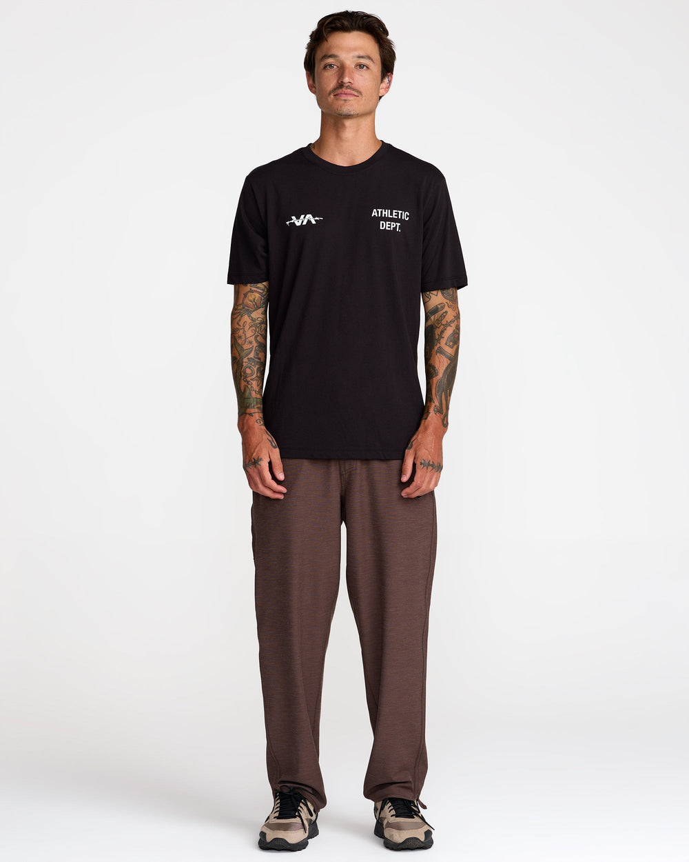 Athletic Department Short Sleeve Tee - Black | RVCA outlet