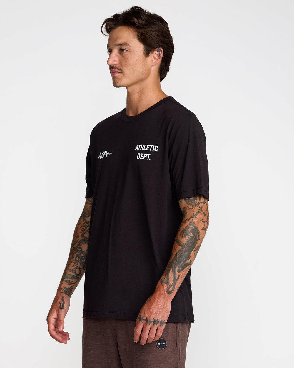 Athletic Department Short Sleeve Tee - Black | RVCA outlet