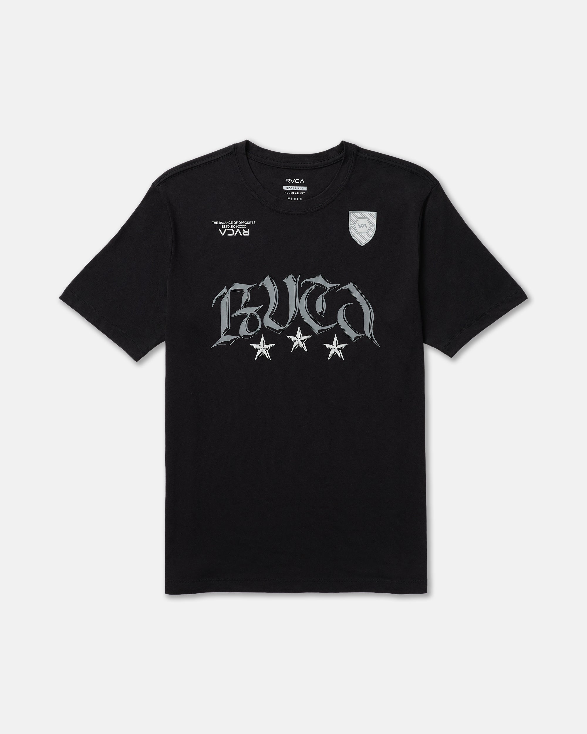 RVCA Star FC Short Sleeve Tee - Black | RVCA discount