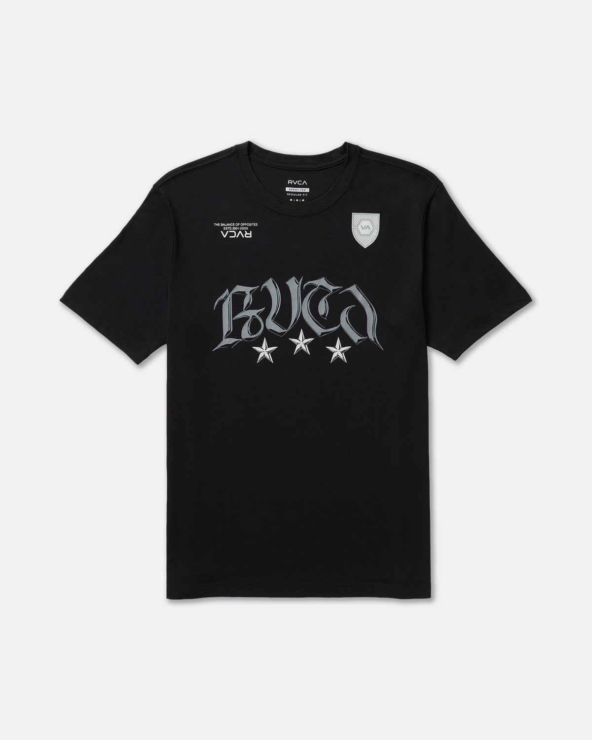RVCA Star FC Short Sleeve Tee - Black | RVCA discount