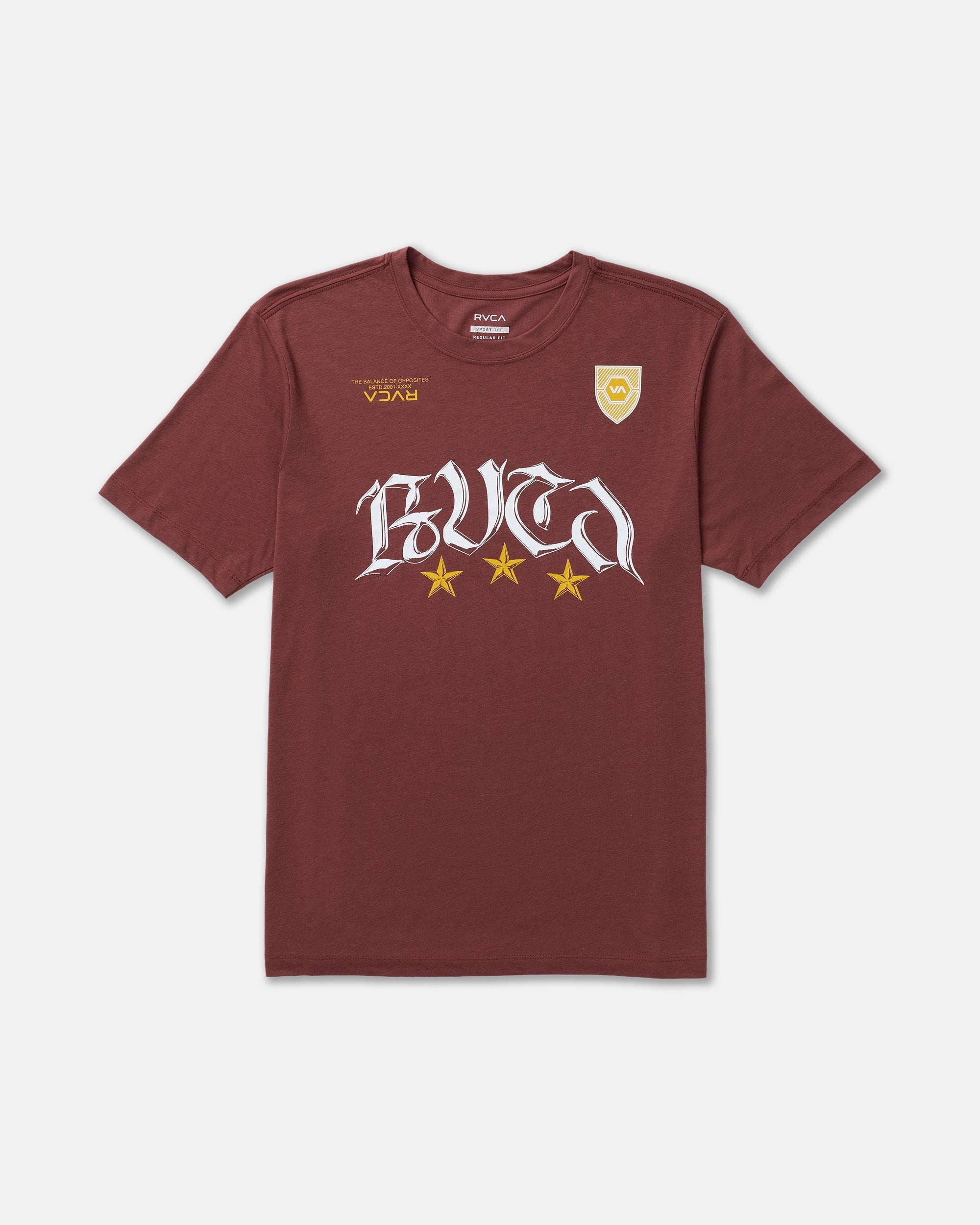 RVCA Star FC Short Sleeve Tee - Red Earth | RVCA for sale