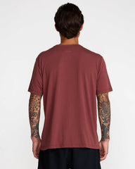 RVCA Star FC Short Sleeve Tee - Red Earth | RVCA for sale