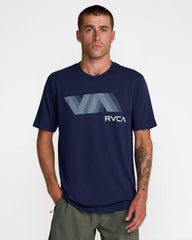 VA Blur Short Sleeve Tee - Navy Marine | RVCA US