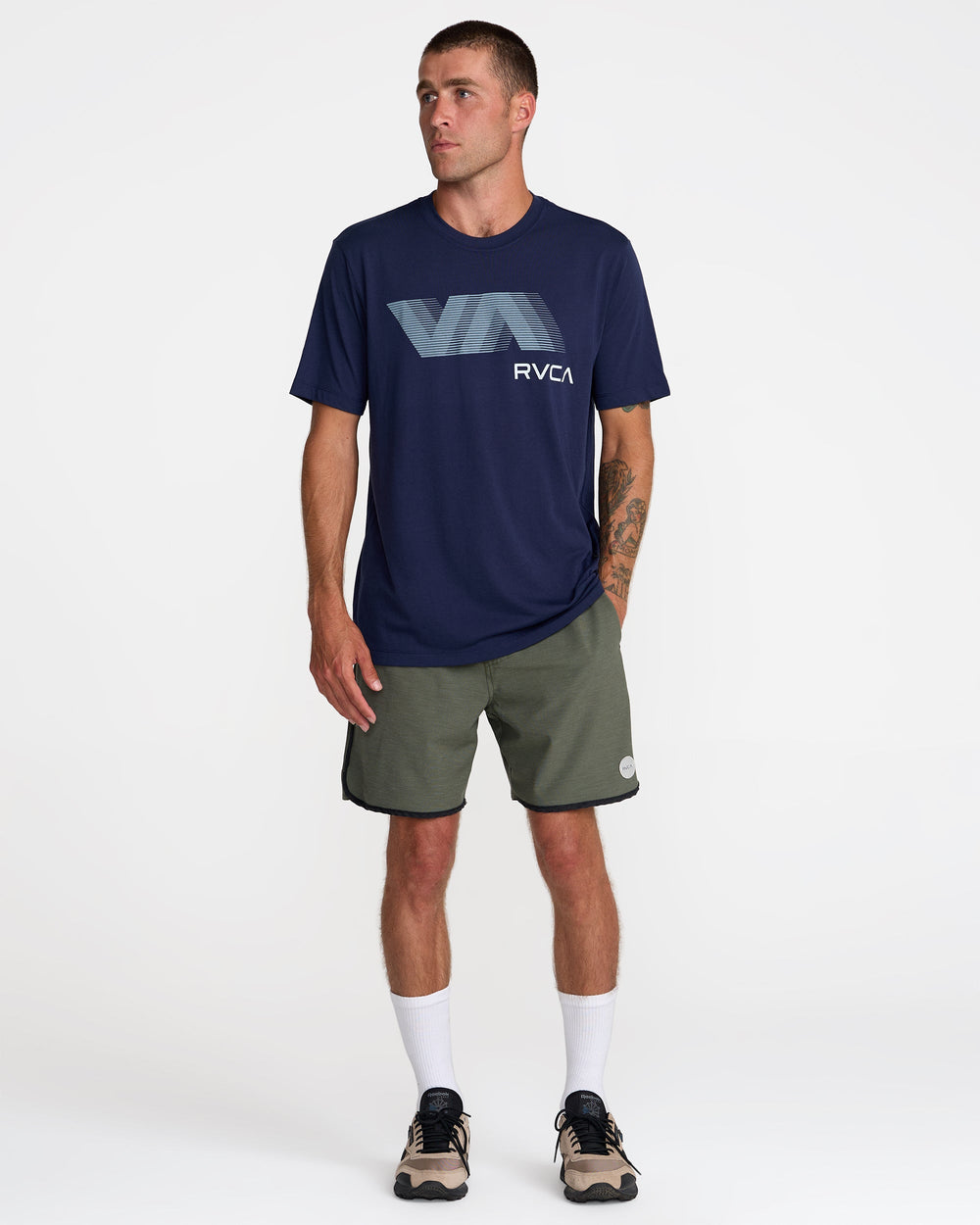 VA Blur Short Sleeve Tee - Navy Marine | RVCA US
