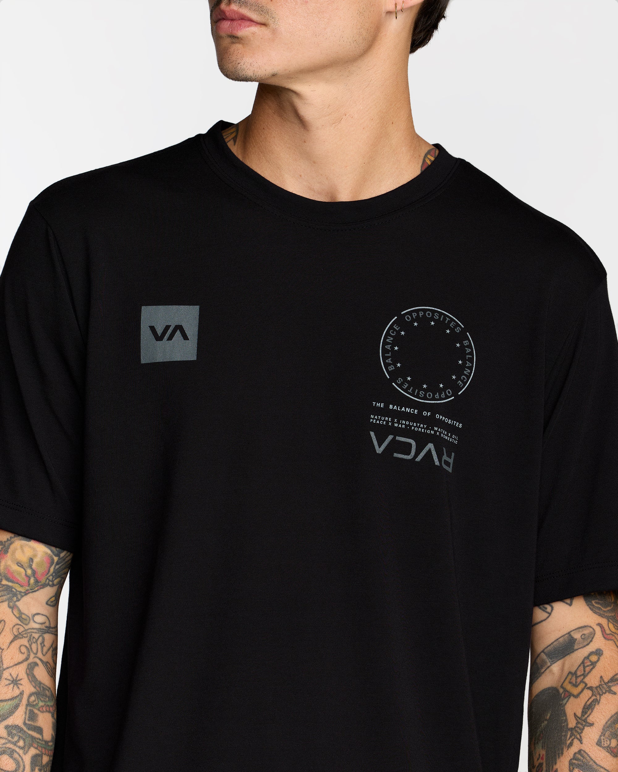 VA Mark 2 Short Sleeve Tee - Black | RVCA discount