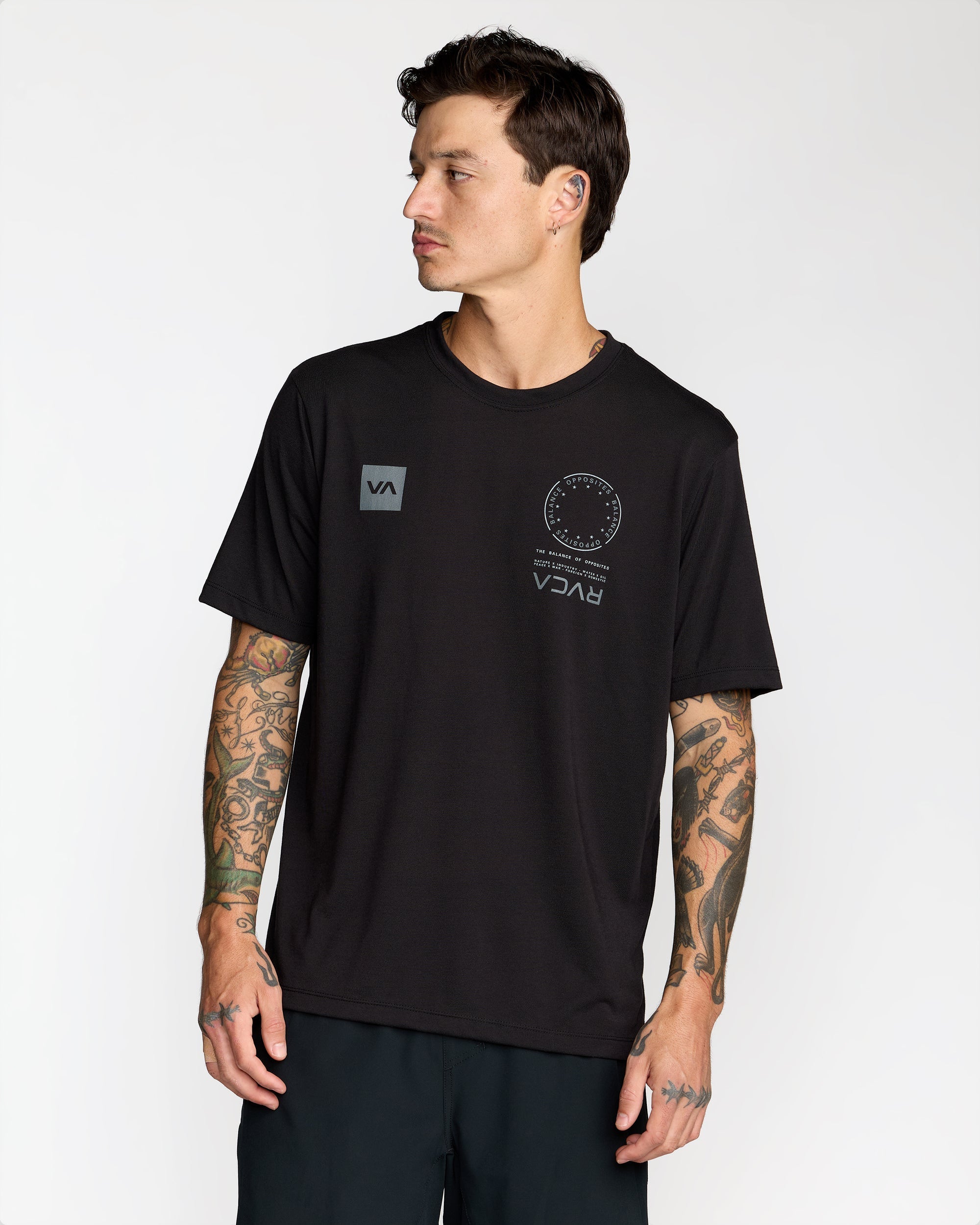 VA Mark 2 Short Sleeve Tee - Black | RVCA discount