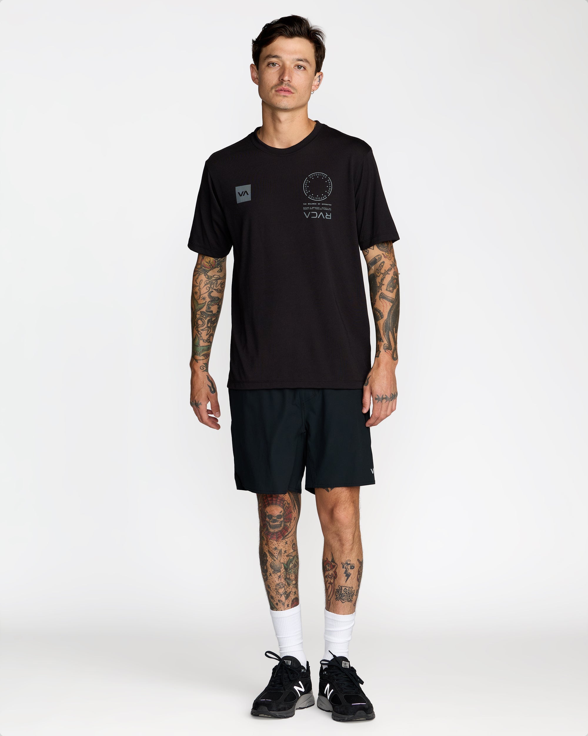 VA Mark 2 Short Sleeve Tee - Black | RVCA discount