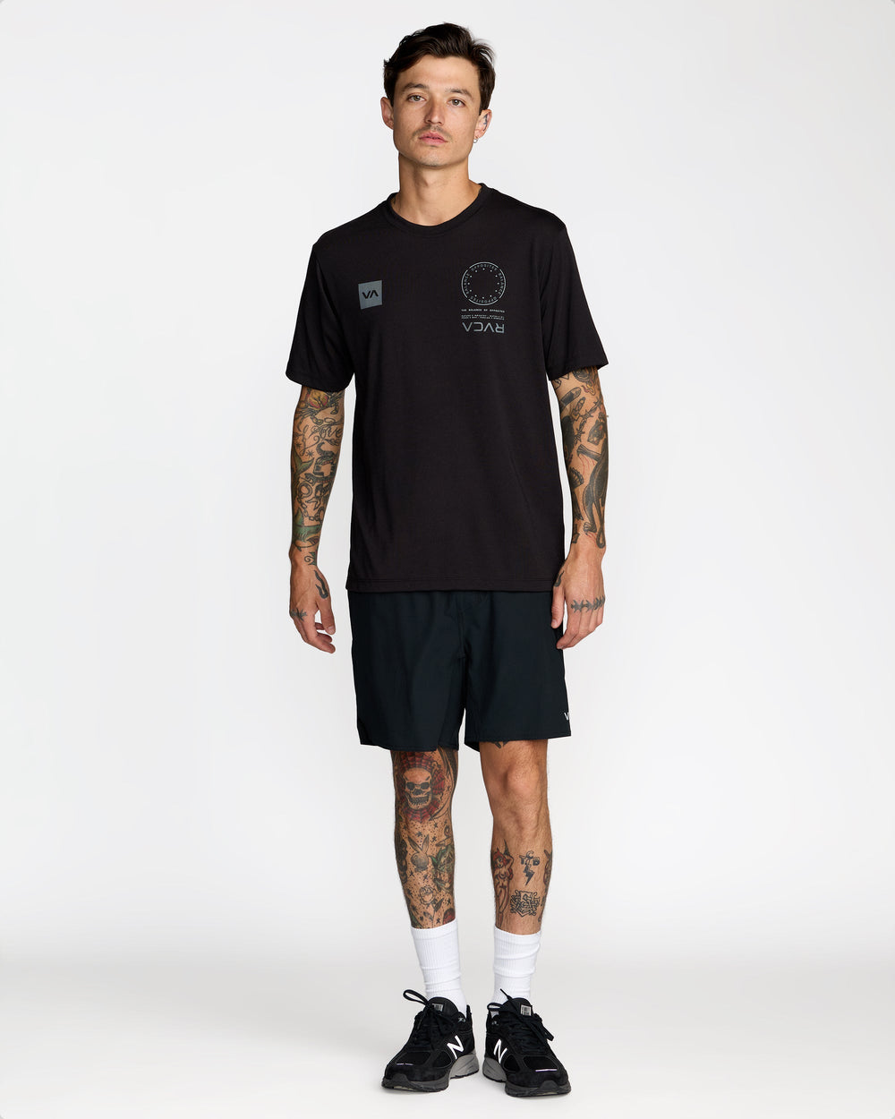 VA Mark 2 Short Sleeve Tee - Black | RVCA discount