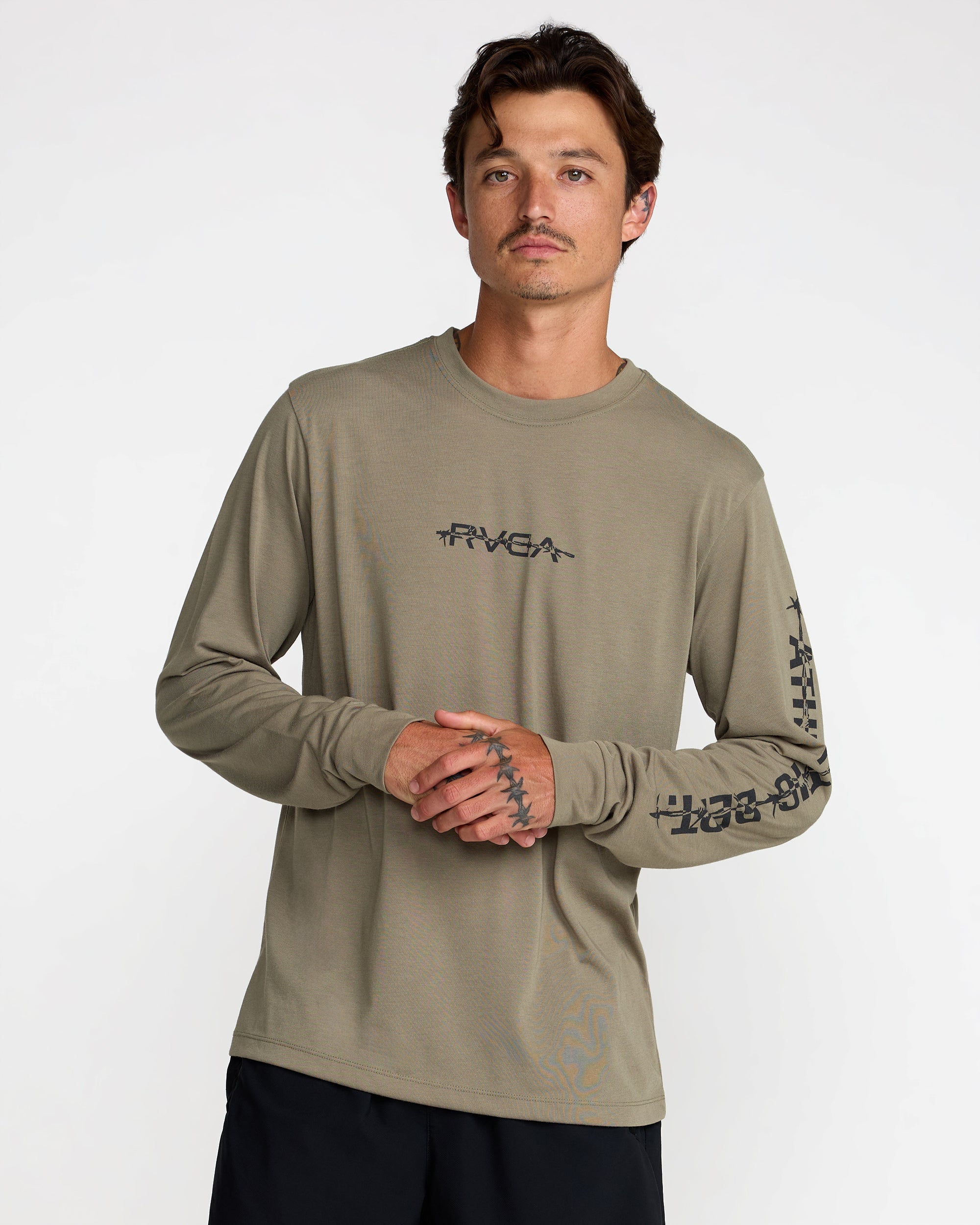 Athletic Dept Long Sleeve Tee - Army | RVCA outlet
