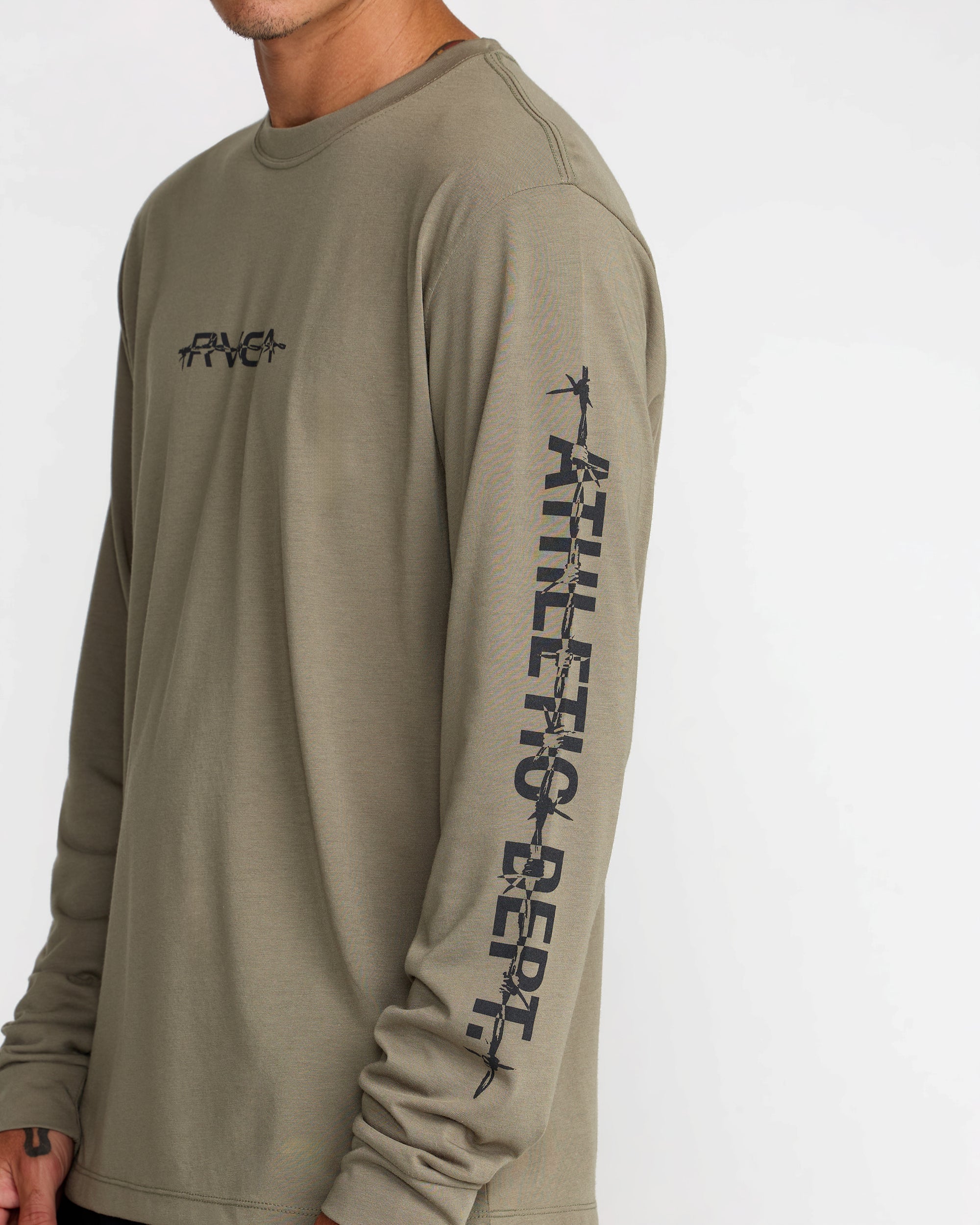Athletic Dept Long Sleeve Tee - Army | RVCA outlet