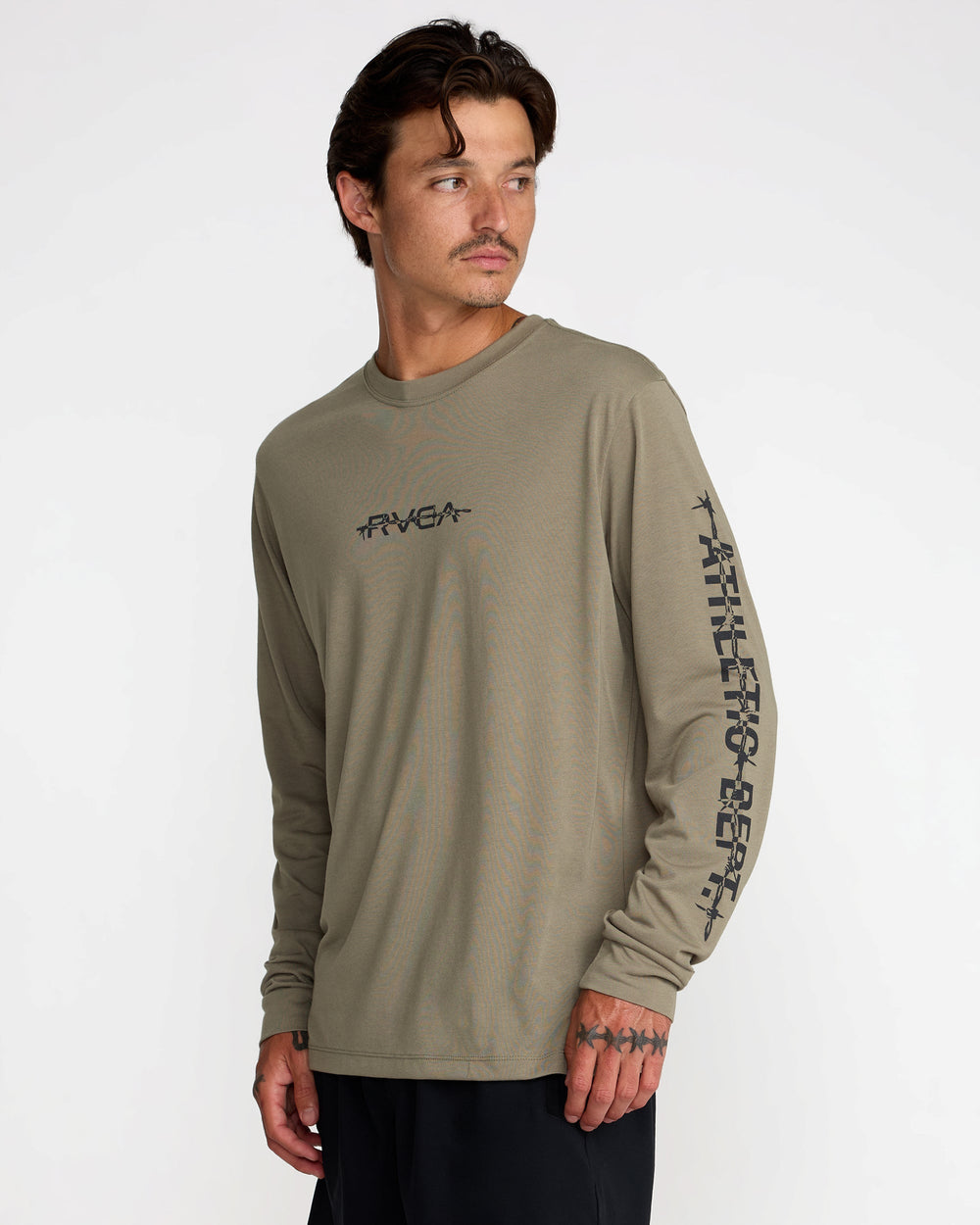 Athletic Dept Long Sleeve Tee - Army | RVCA outlet