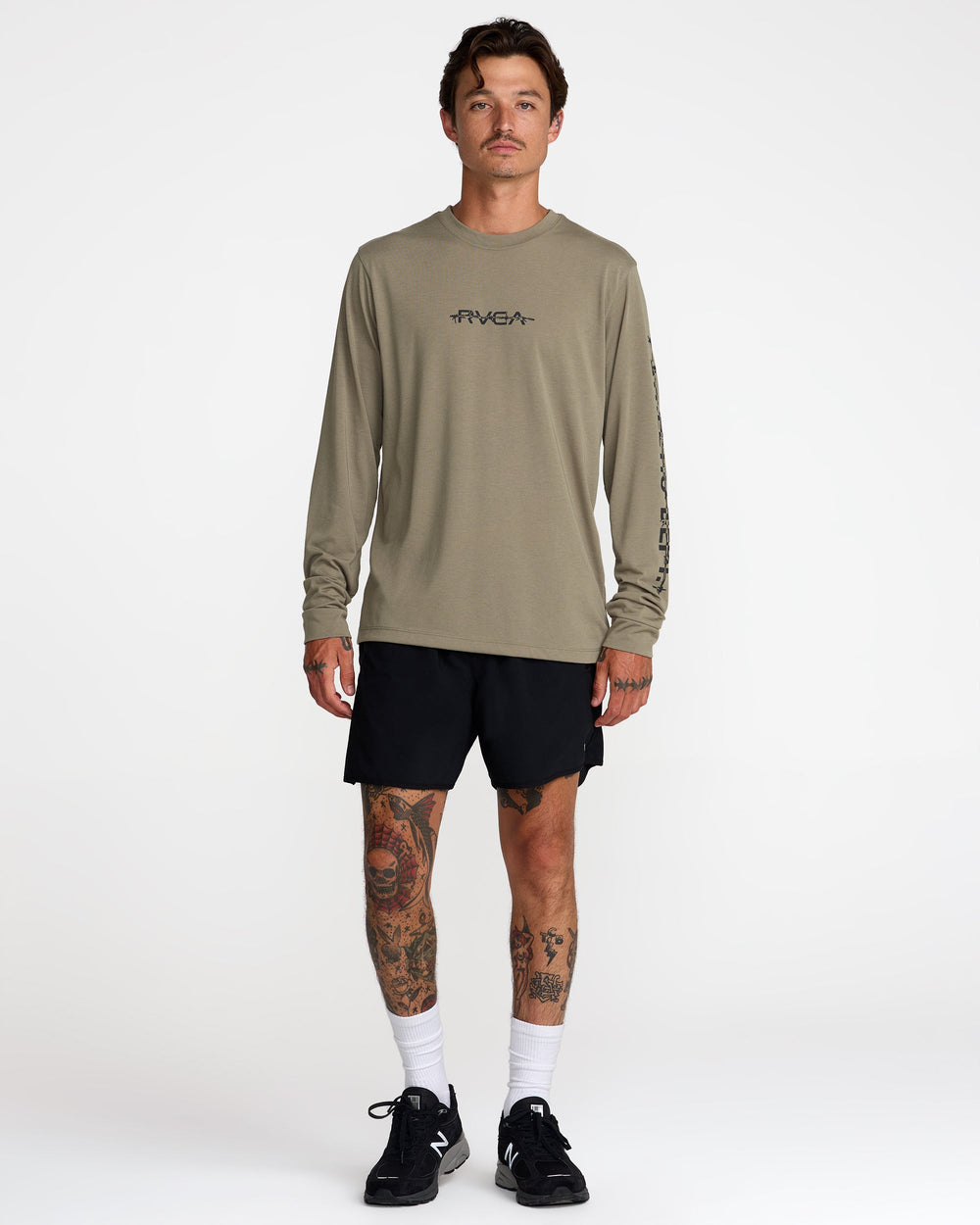 Athletic Dept Long Sleeve Tee - Army | RVCA outlet