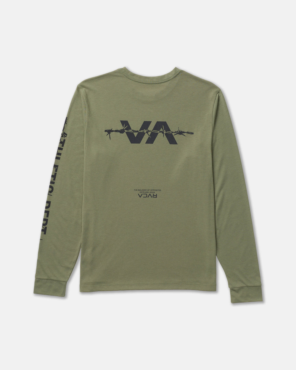 Athletic Dept Long Sleeve Tee - Army | RVCA outlet