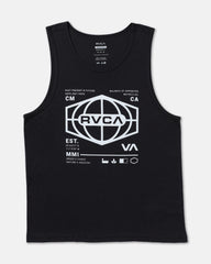 World Hex Tank Top - Black | RVCA online