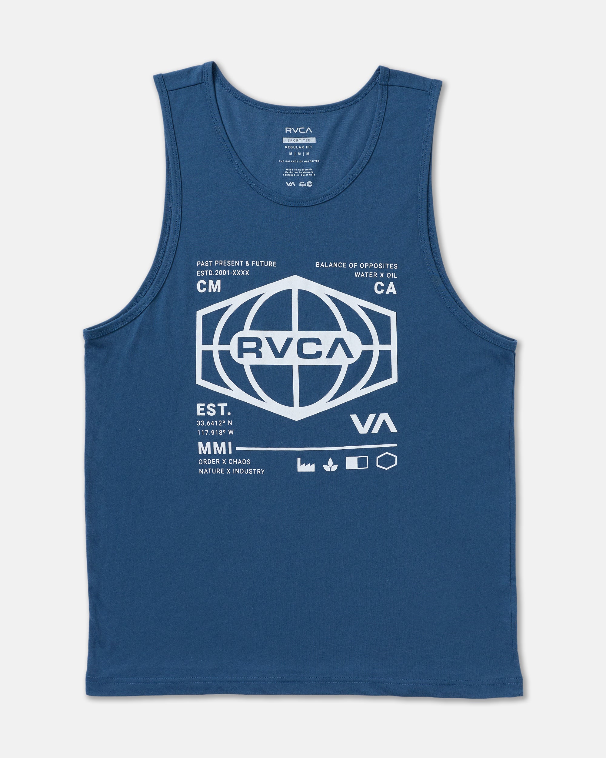 World Hex Tank Top - Dark Denim | RVCA sale