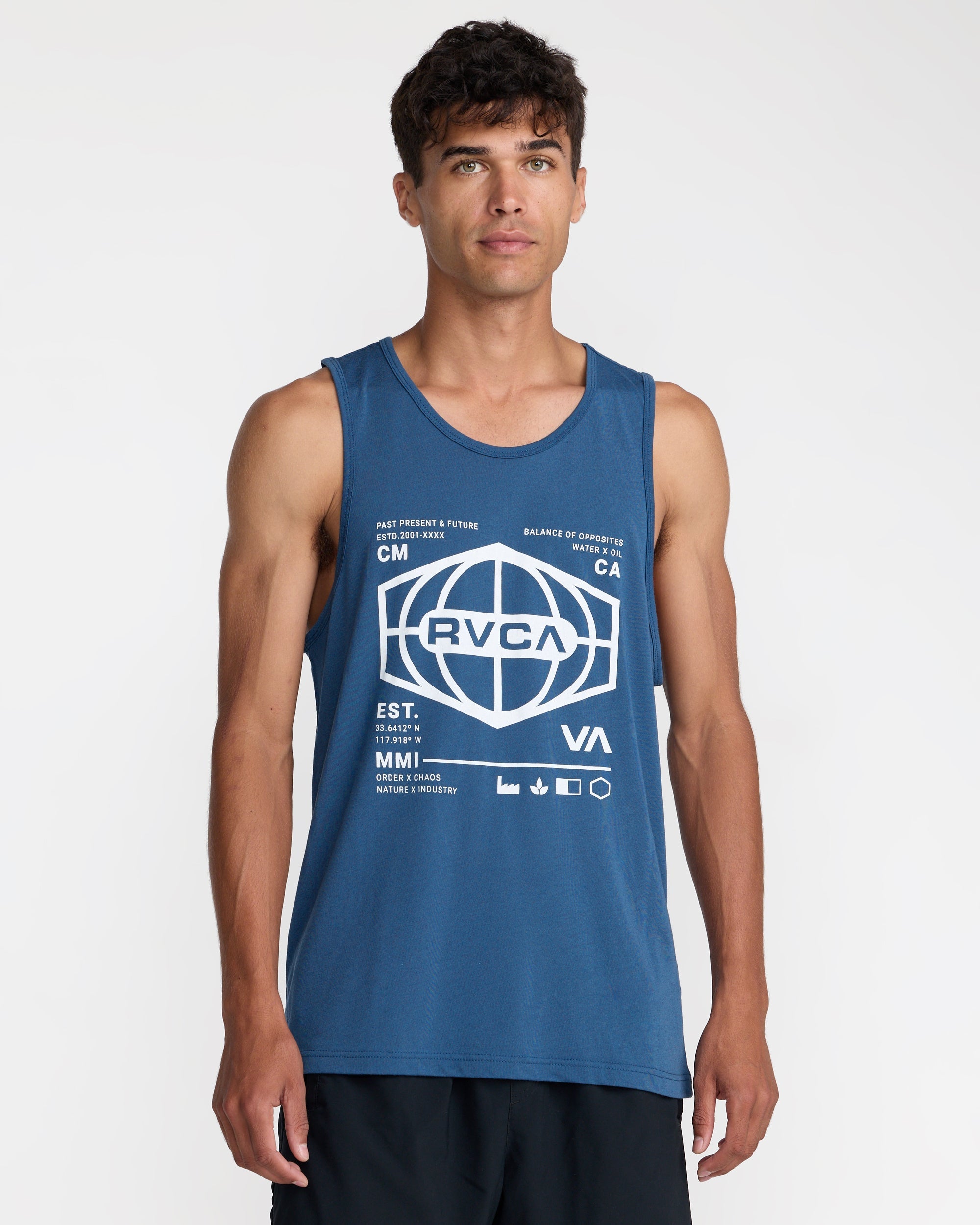 World Hex Tank Top - Dark Denim | RVCA sale