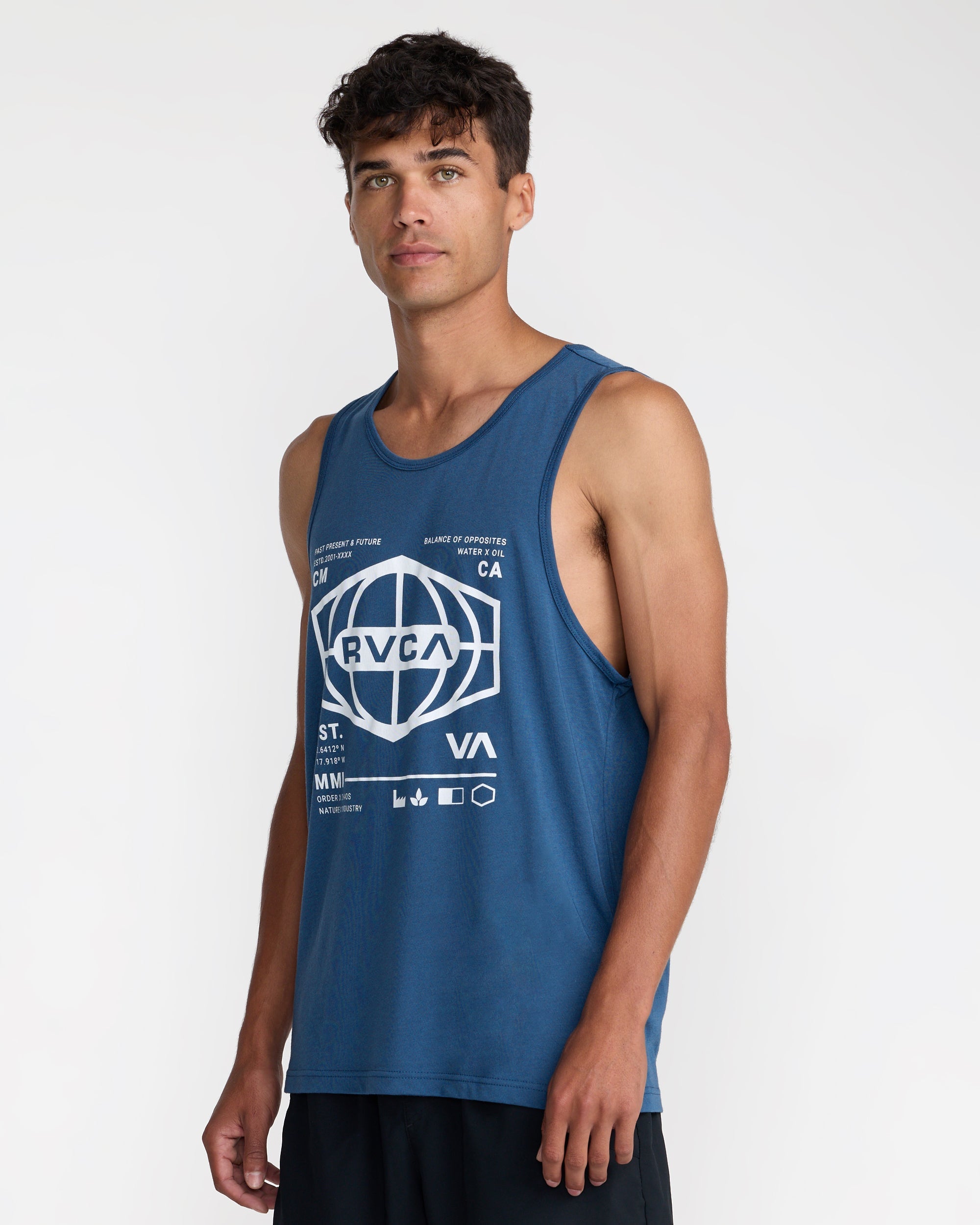World Hex Tank Top - Dark Denim | RVCA sale