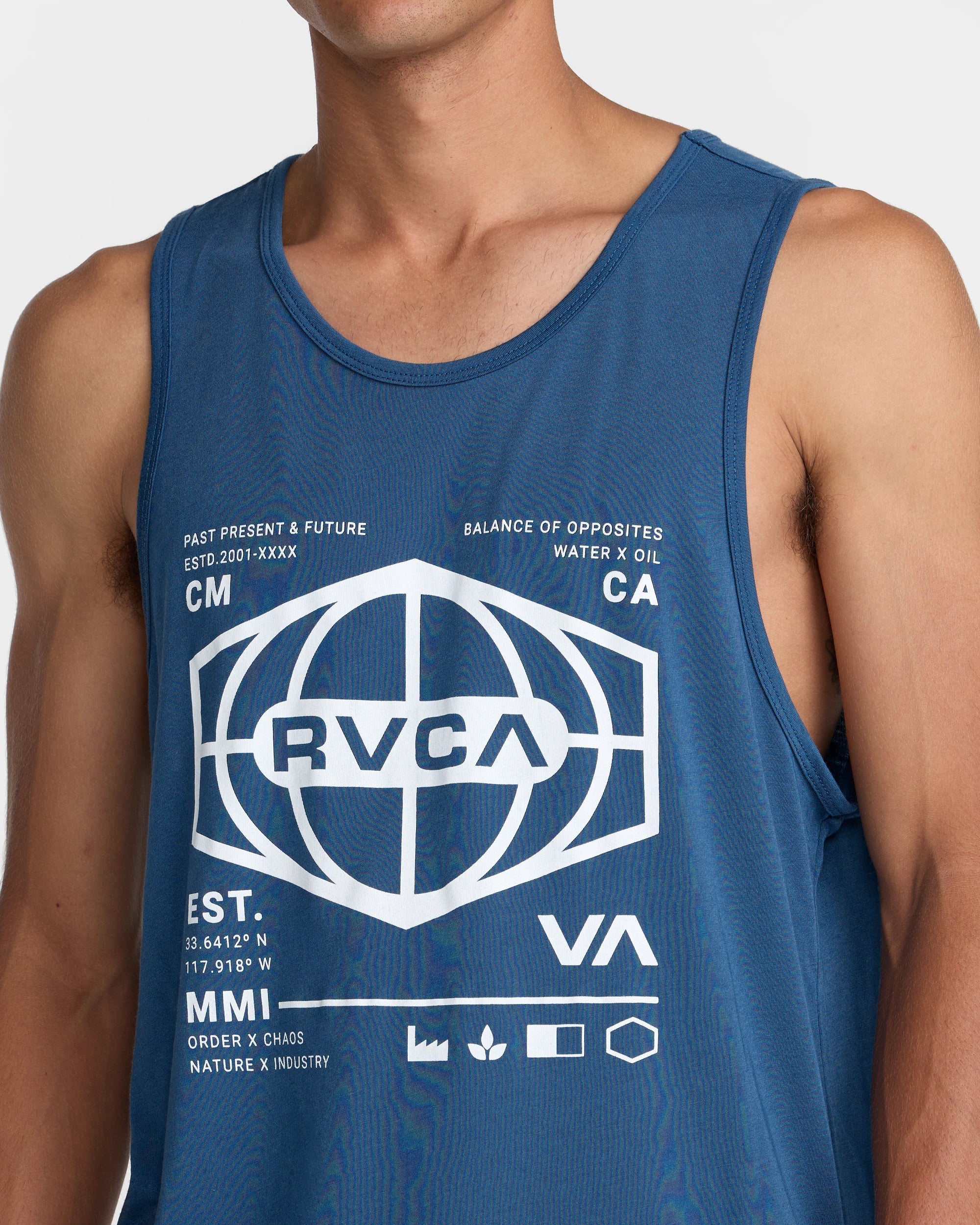 World Hex Tank Top - Dark Denim | RVCA sale