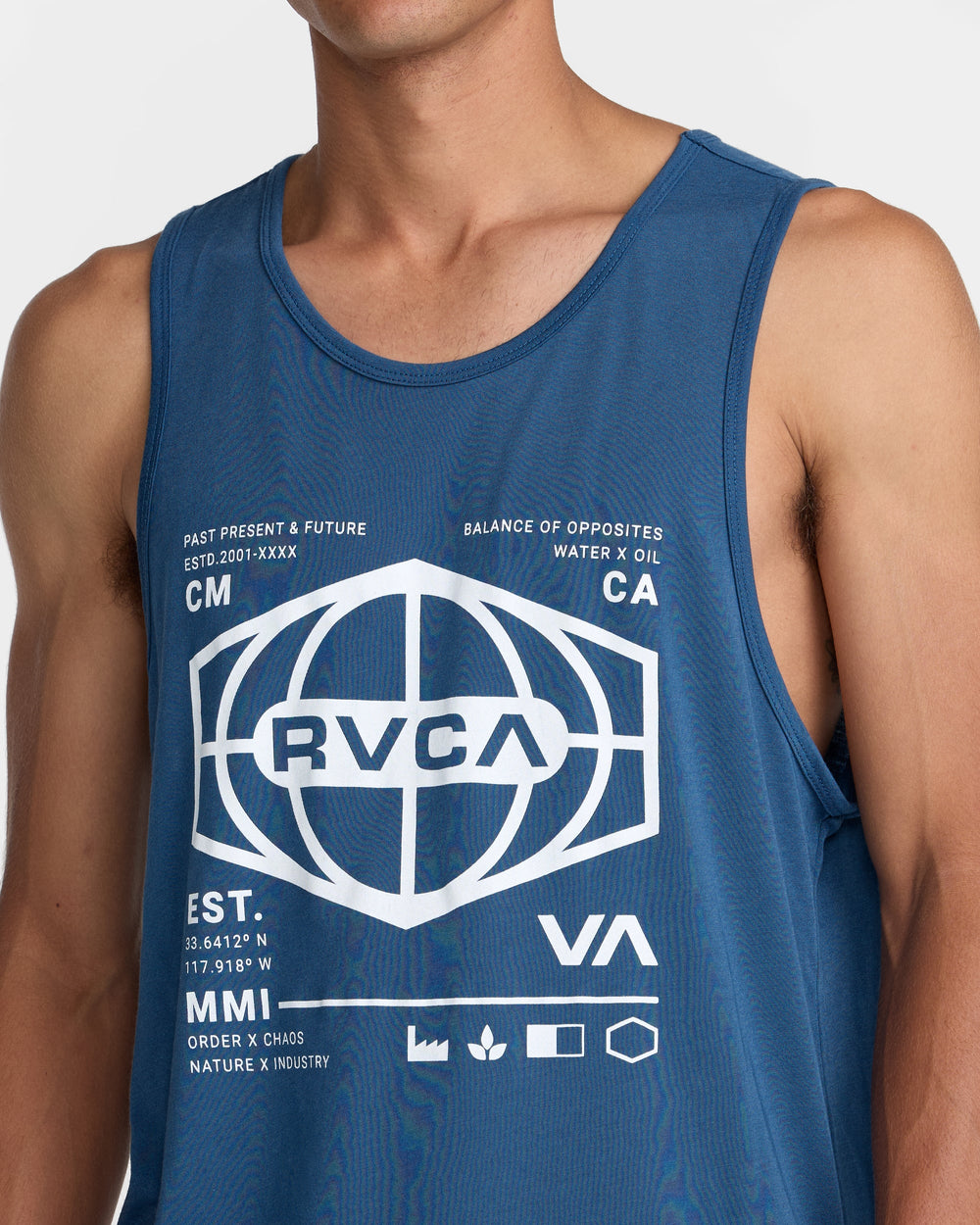 World Hex Tank Top - Dark Denim | RVCA sale