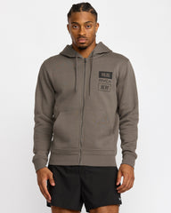RVCA Trade Zip Hoodie - Mushroom | RVCA on sale