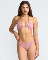Chevy Grooves Halter Bandeau Bikini Top - Amethyst Smoke | RVCA US