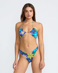 Flower Gazer Halter Bandeau Bikini Top - Blue Hawaii | RVCA outlet