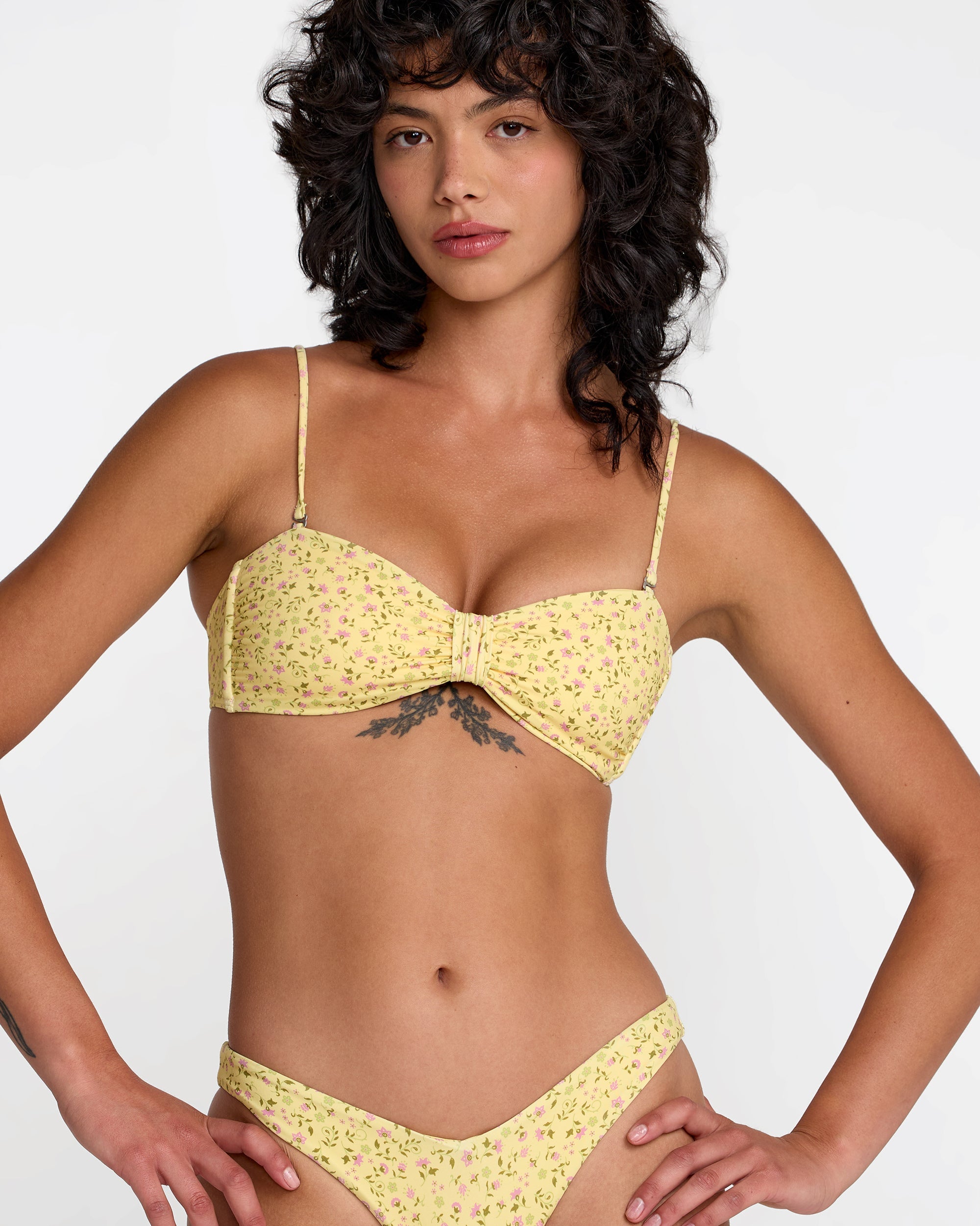 Amalfi Cinch Bandeau Bikini Top - Sunshine | RVCA near me