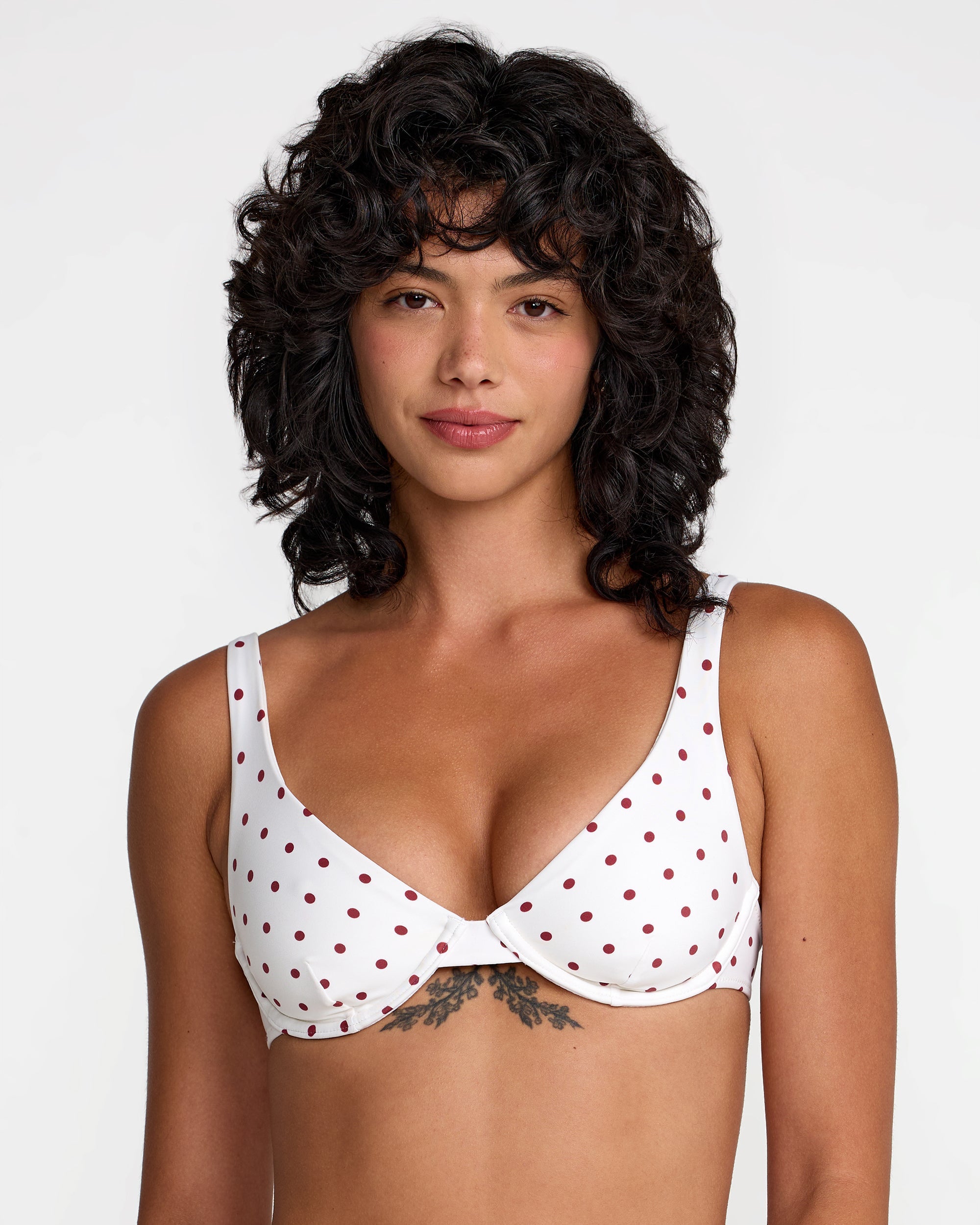 Dot Underwire Bikini Top - Whisper White | RVCA US