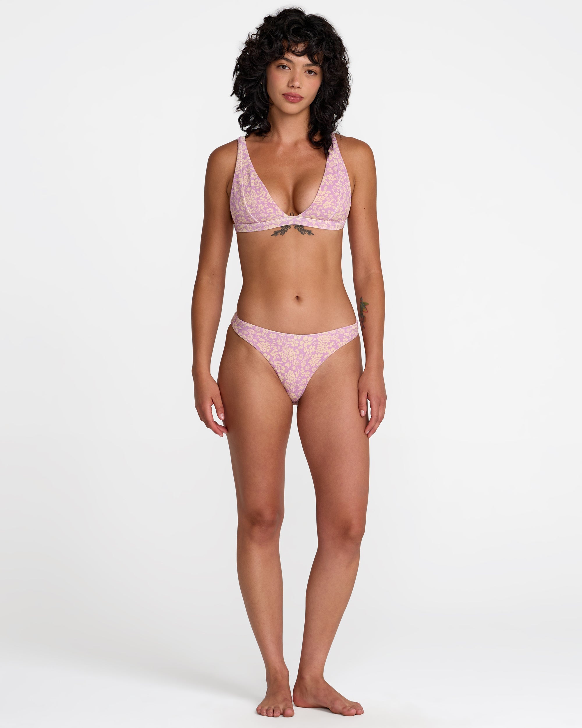Roma Fixed Tall Triangle Bikini Top - Orchid | RVCA sale