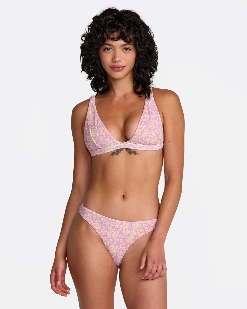 Roma Fixed Tall Triangle Bikini Top - Orchid | RVCA sale