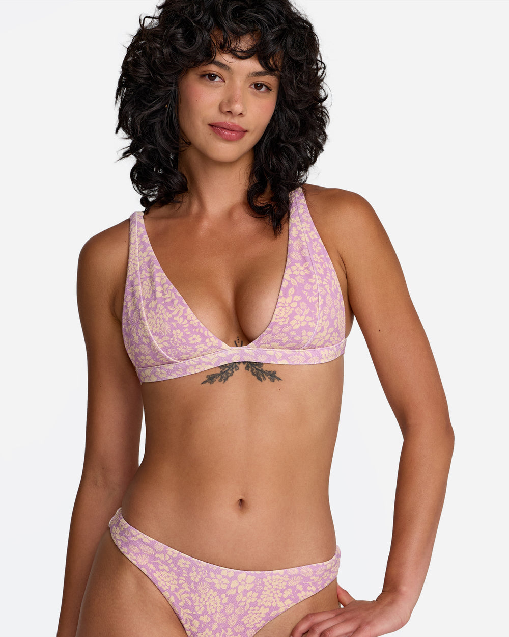 Roma Fixed Tall Triangle Bikini Top - Orchid | RVCA sale