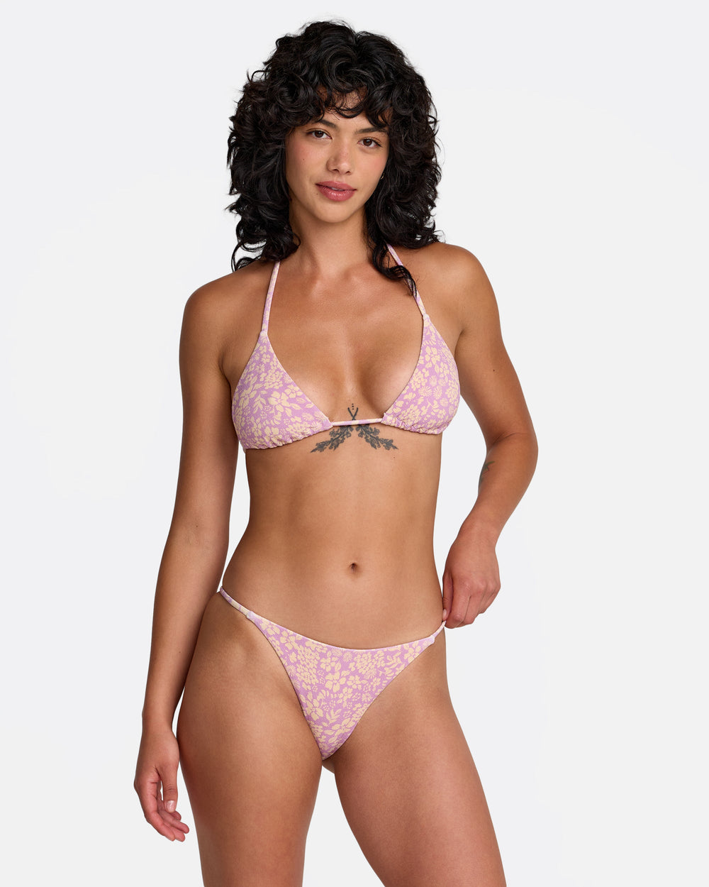 Roma Halter Triangle Bikini Top - Orchid | RVCA US