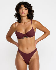 Chevy Grooves 90s Underwire Bikini Top - Redwood | RVCA on sale