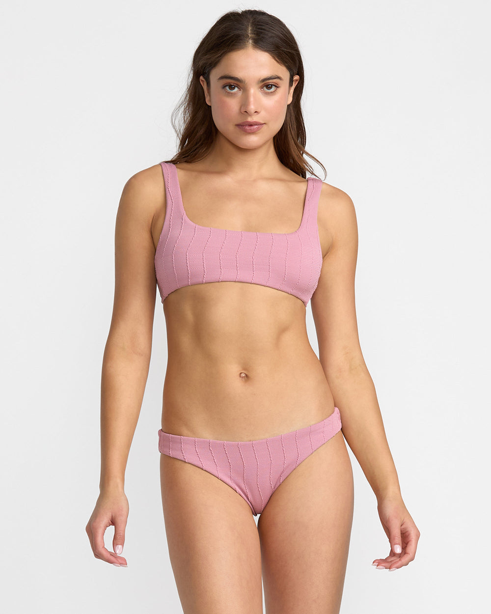Chevy Grooves Cheeky Bikini Bottom - Amethyst Smoke | RVCA for sale