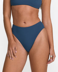 Costa Crinkle Hi Rise Cheeky - Slate Blue | RVCA near me