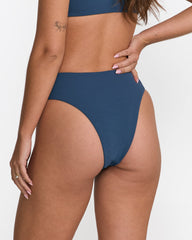 Costa Crinkle Hi Rise Cheeky - Slate Blue | RVCA near me